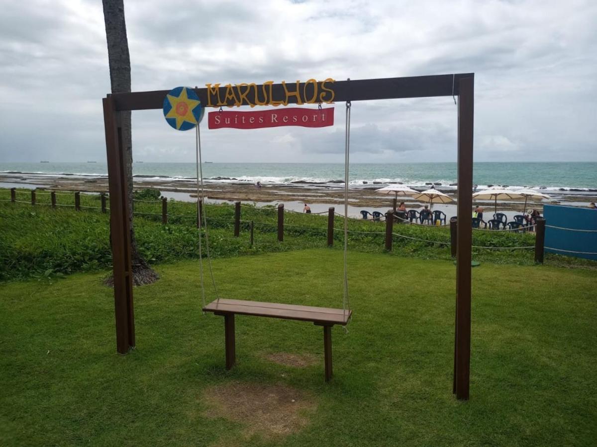 Estudio Marulhos, Varanda Com Vista De Mar E Parque Aquatico, A Beira-Mar Mar De Muro Alto, Com Wi-Fi, Restaurante, Estacionamento E A 10' De Pôrto das Galinhas Dış mekan fotoğraf
